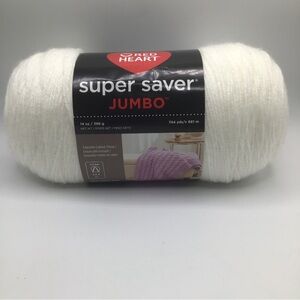 Red Heart Super Saver Jumbo Yarn - White